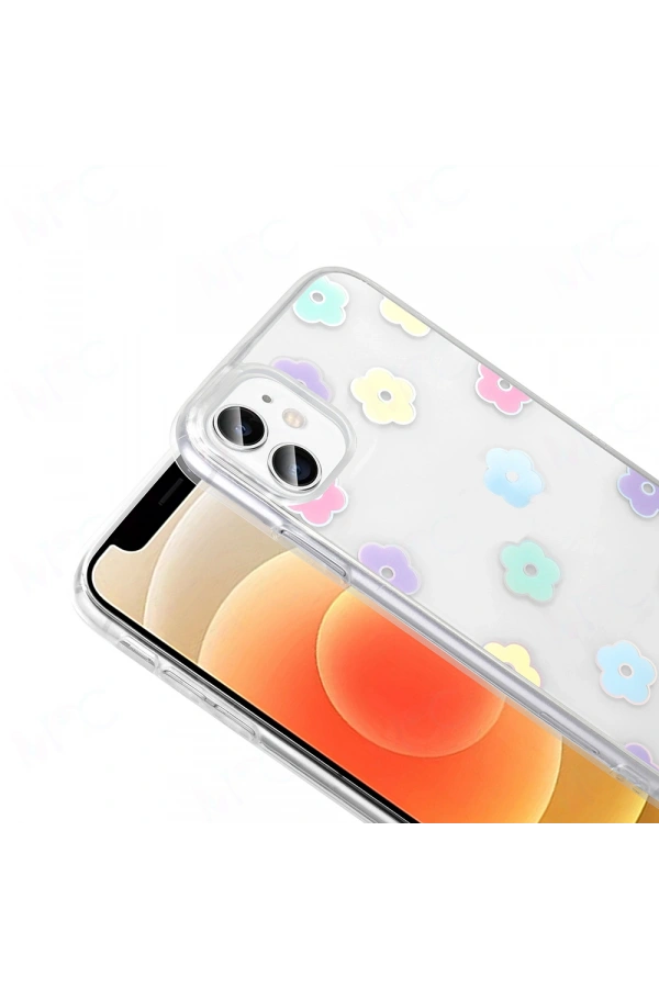 Apple iPhone 11 Kılıf Şeffaf Figürlü Zore Folk Sert Kapak