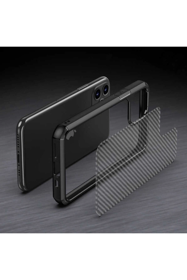 Apple iPhone 11 Kılıf Zore İnoks Kapak