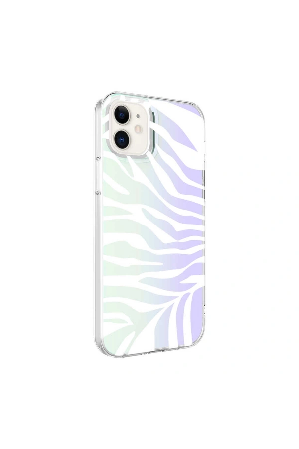 Apple iPhone 11 Kılıf Zore M-Blue Desenli Kapak