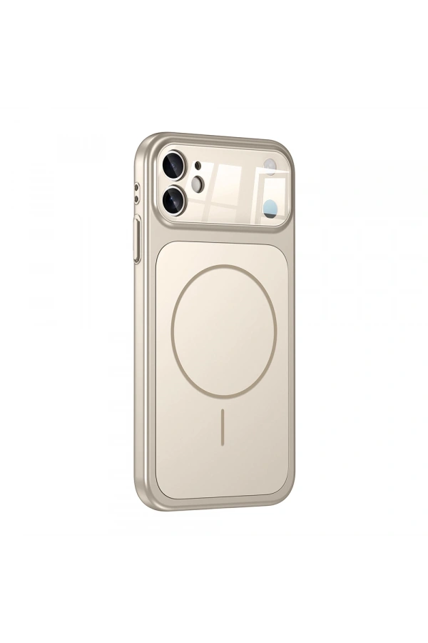 Apple iPhone 11 Kılıf Zore M-Safe Şarj Özellikli Kamera Korumalı Formen Kapak