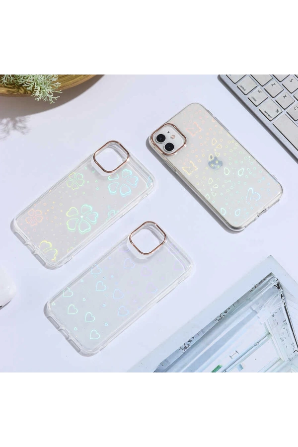 Apple iPhone 11 Kılıf Zore Sidney Desenli Sert Kapak