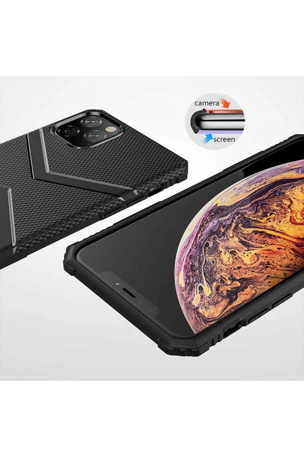 Apple iPhone 11 Pro Max Kılıf Zore Hank Silikon
