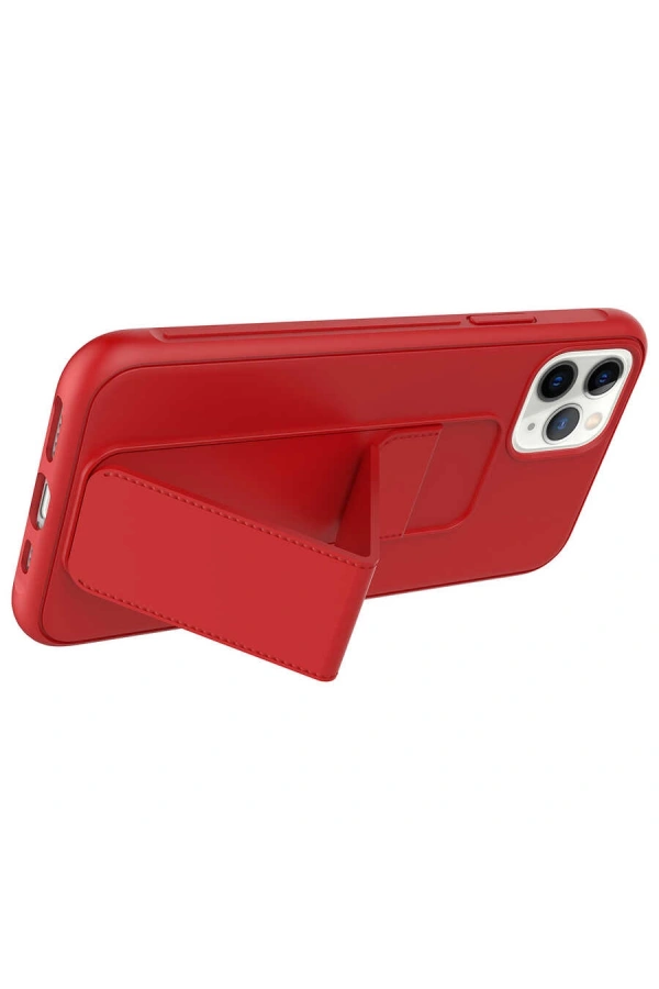 Apple iPhone 11 Pro Max Kılıf Zore Qstand Kapak