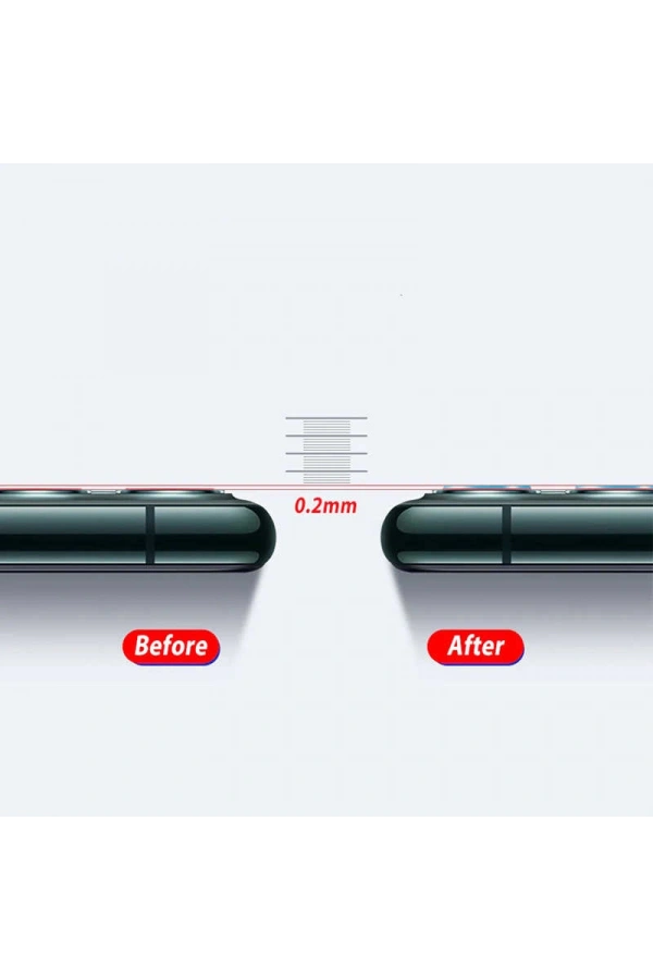 Apple iPhone 11 Pro Max Zore 3D Full Kamera Koruyucu