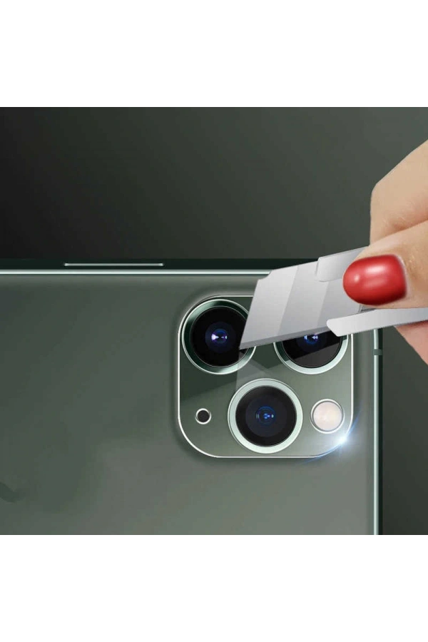 Apple iPhone 11 Pro Max Zore 3D Full Kamera Koruyucu