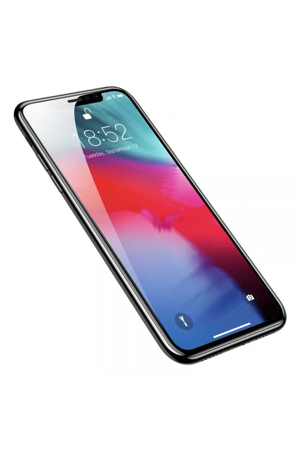 Apple iPhone 11 Pro Max Zore Kenarları Kırılmaya Dayanıklı Cam Ekran Koruyucu