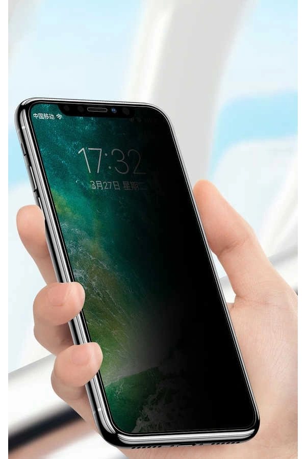 Apple iPhone 11 Pro Zore Anti-Dust Mat Privacy Temperli Ekran Koruyucu