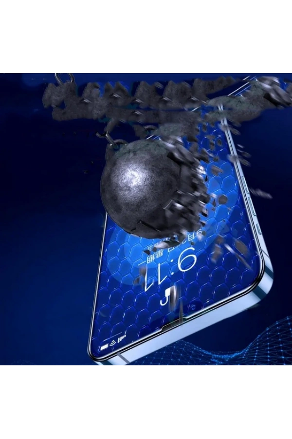 Apple iPhone 11 Pro ​​​​​​​​​​​​​​​​​​​​​​​​Zore Darbeye Dayanıklı Anti Statik Temperli Cam Ekran Koruyucu