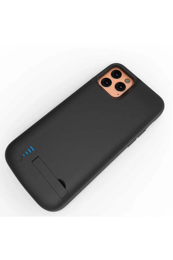 Apple iPhone 11 Pro Zore Standlı Led Göstergeli Şarjlı Kılıf 5000mAh