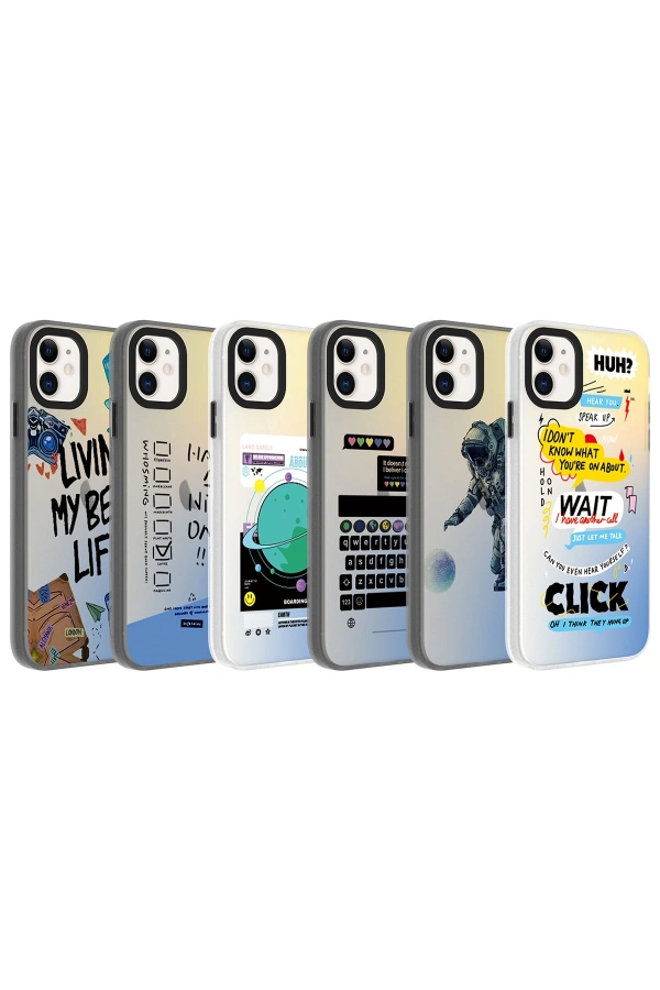 Apple iPhone 12 Kılıf Desenli Zore Dragon Sert Kapak