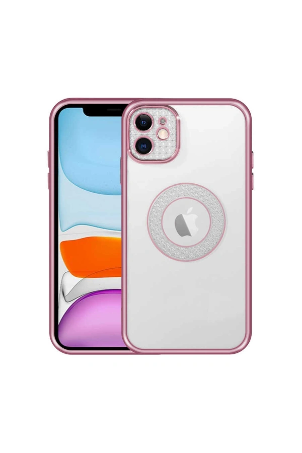 Apple iPhone 12 Kılıf Kamera Korumalı Logo Gösteren Zore Esta Kapak
