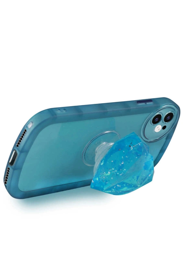 Apple iPhone 12 Kılıf Kamera Korumalı Pop Soketli Renkli Zore Ofro Kapak