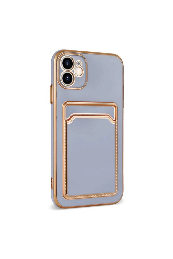 Apple iPhone 12 Kılıf Zore Bark Kartlıklı Kapak