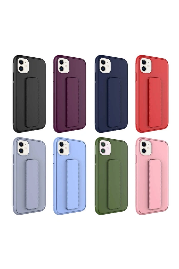 Apple iPhone 12 Kılıf Zore Qstand Kapak