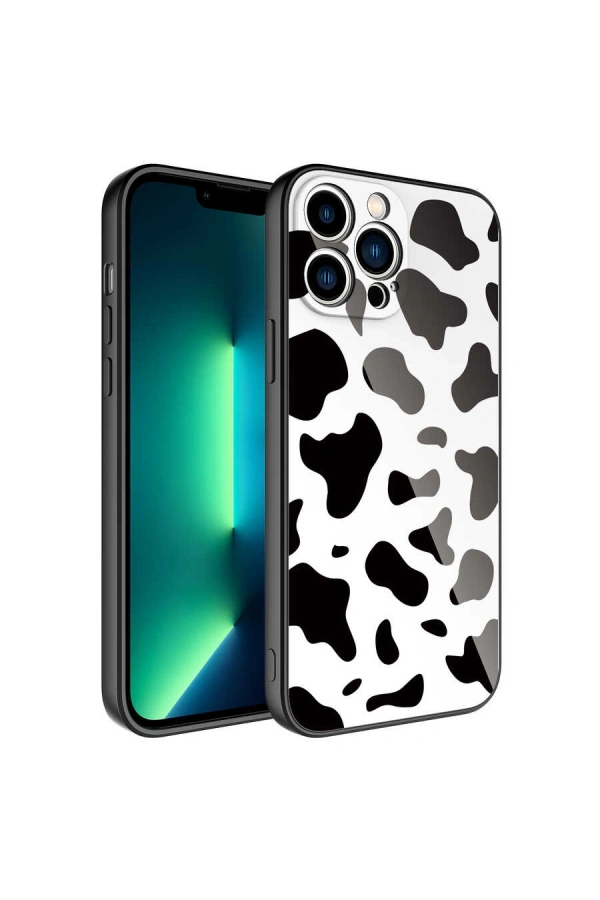 Apple iPhone 12 Pro Kılıf Kamera Korumalı Desenli Sert Silikon Zore Epoksi Kapak