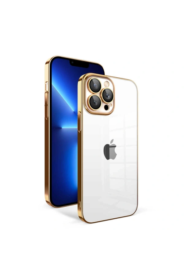 Apple iPhone 12 Pro Kılıf Kamera Korumalı Renkli Çerçeveli Zore Garaj Kapak