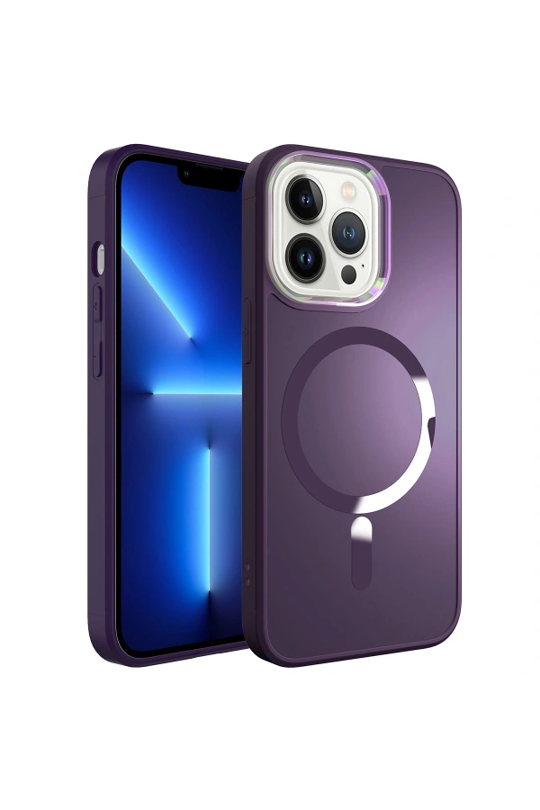 Apple iPhone 12 Pro Kılıf M-safe Wireless Şarj Özellikli Zore Stil Kapak