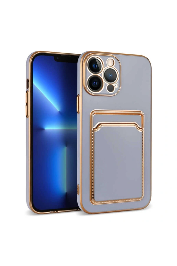 Apple iPhone 12 Pro Kılıf Zore Bark Kartlıklı Kapak