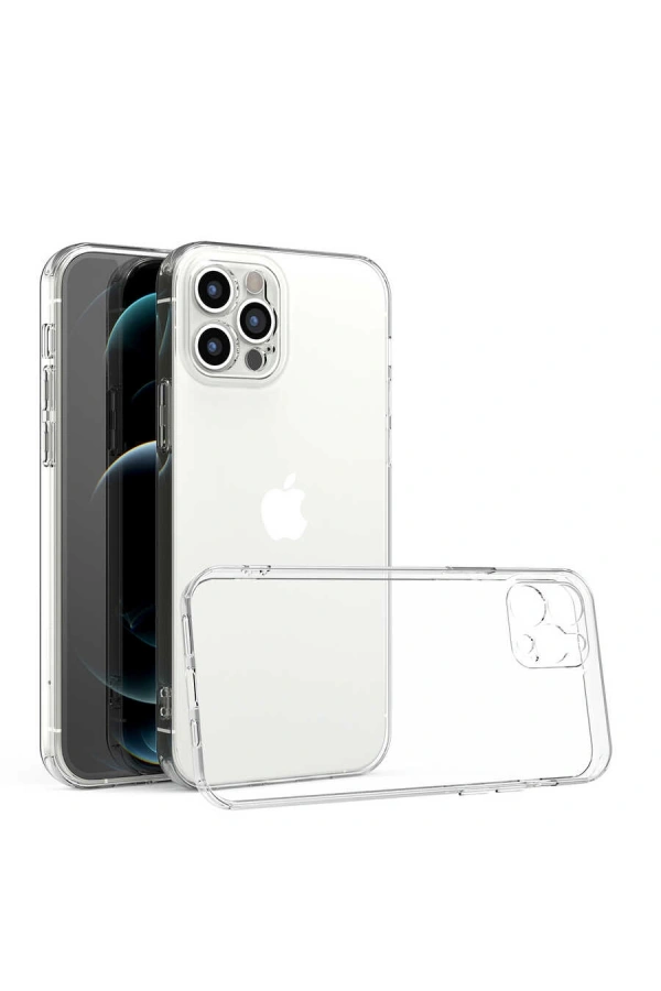 Apple iPhone 12 Pro Kılıf Zore Kamera Korumalı Süper Silikon Kapak