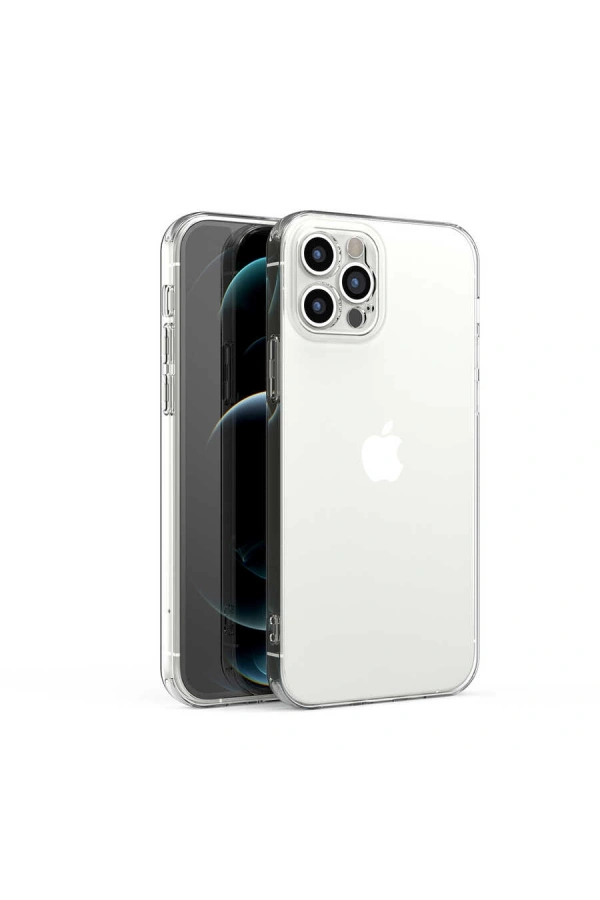 Apple iPhone 12 Pro Kılıf Zore Kamera Korumalı Süper Silikon Kapak