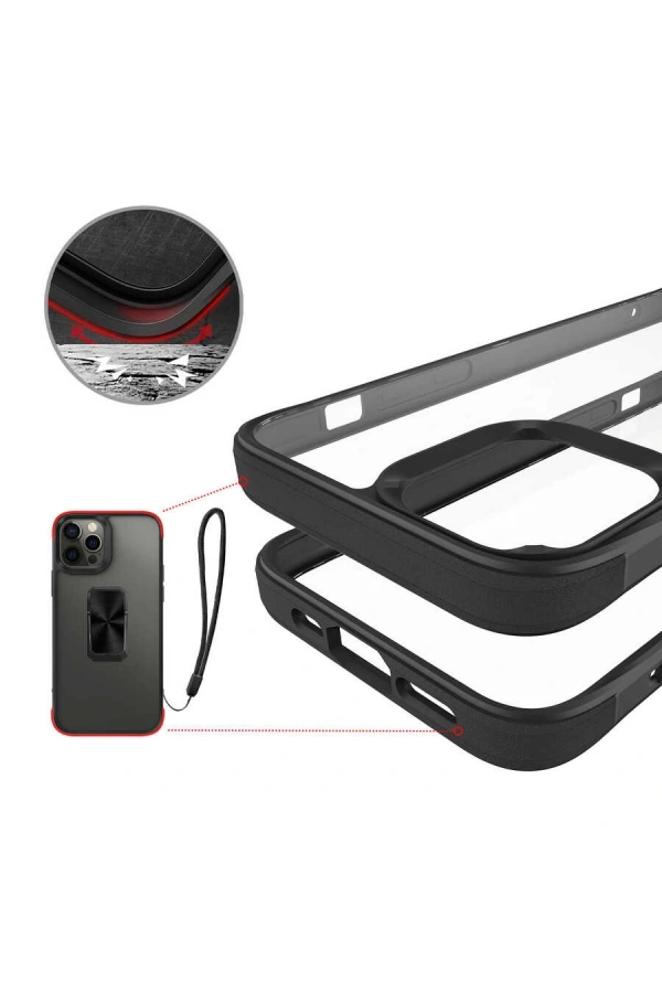 Apple iPhone 12 Pro Kılıf Zore V-Bax Kapak