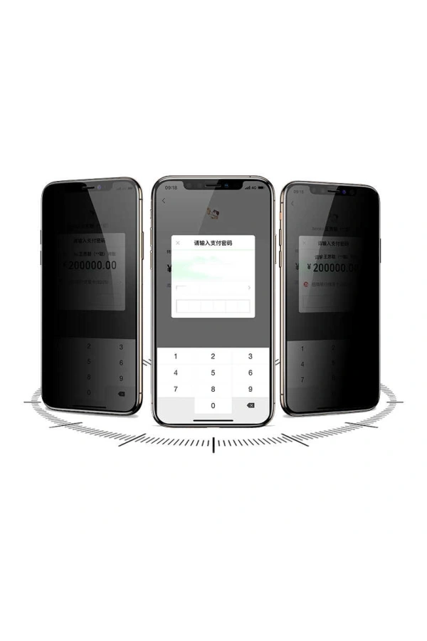 Apple iPhone 12 Pro Max Davin 5D Privacy Cam Ekran Koruyucu