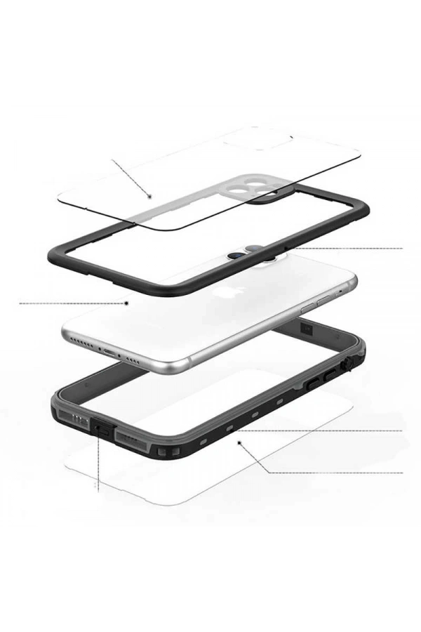 Apple iPhone 12 Pro Max Kılıf 1-1 Su Geçirmez Kılıf