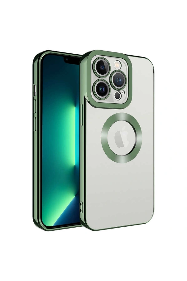 Apple iPhone 12 Pro Max Kılıf Kamera Korumalı Logo Gösteren Zore Omega Kapak