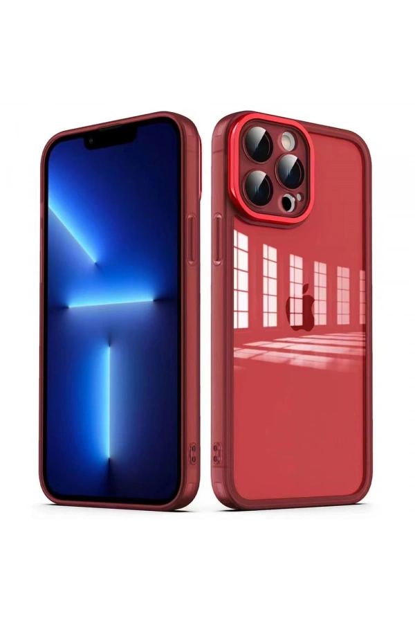 Apple iPhone 12 Pro Max Kılıf Kamera Korumalı Transparan Zore Post Kapak