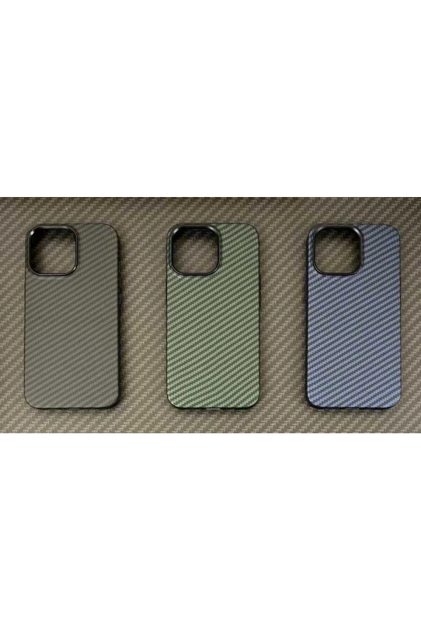 Apple iPhone 12 Pro Max Kılıf Karbon Fiber Tasarımlı Zore Karbono Kapak