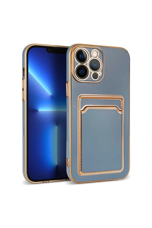 Apple iPhone 12 Pro Max Kılıf Zore Bark Kartlıklı Kapak