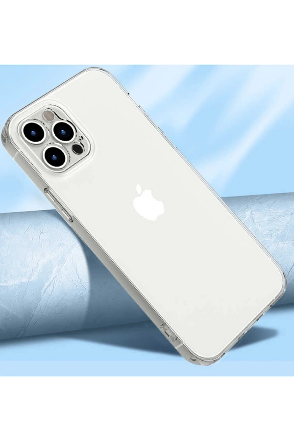 Apple iPhone 12 Pro Max Kılıf Zore Kamera Korumalı Süper Silikon Kapak
