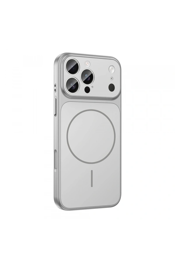 Apple iPhone 12 Pro Max Kılıf Zore M-Safe Şarj Özellikli Kamera Korumalı Formen Kapak