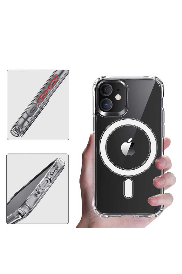 Apple iPhone 12 Pro Max Kılıf Zore Tacsafe Wireless Kapak