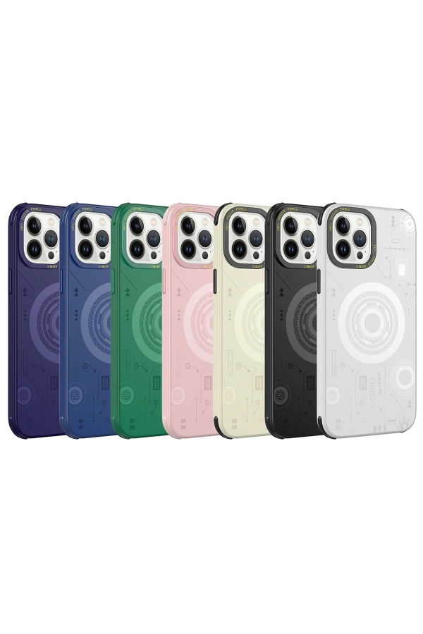 Apple iPhone 12 Pro Max Kılıf Zore Wireless Şarj Özellikli Desenli Hot Kapak