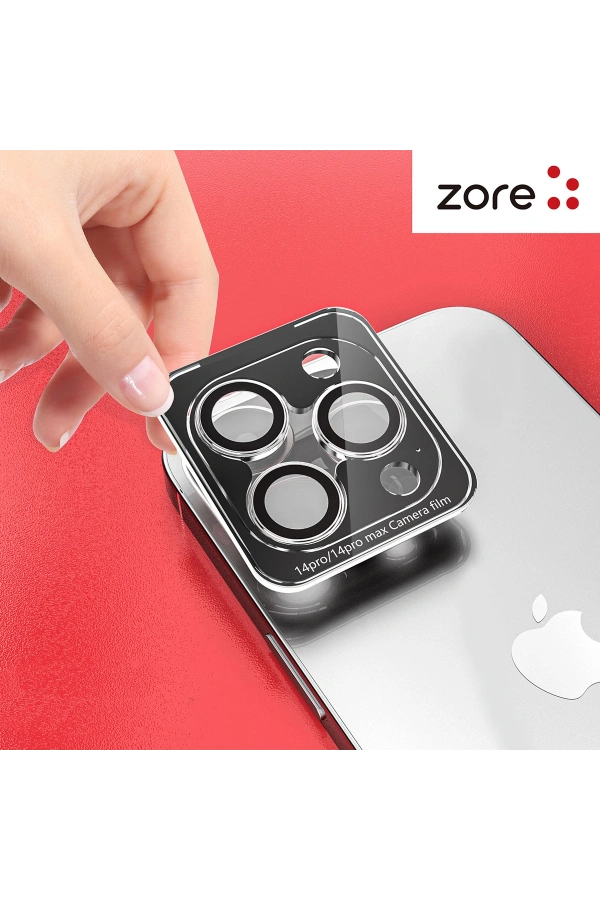Apple iPhone 12 Pro Max Zore CL-12 Premium Safir Parmak İzi Bırakmayan Anti-Reflective Kamera Lens Koruyucu