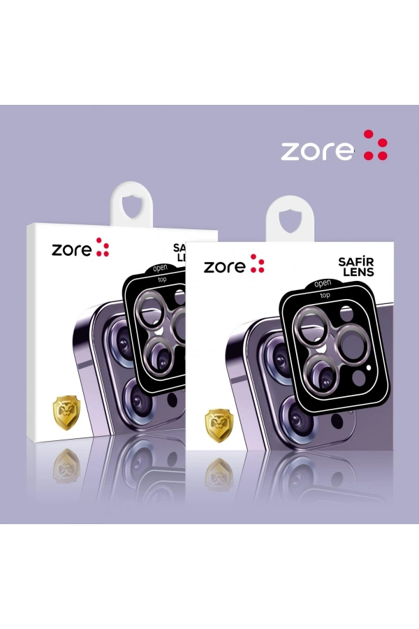 Apple iPhone 12 Zore CL-11 Safir Parmak İzi Bırakmayan Anti-Reflective Kamera Lens Koruyucu