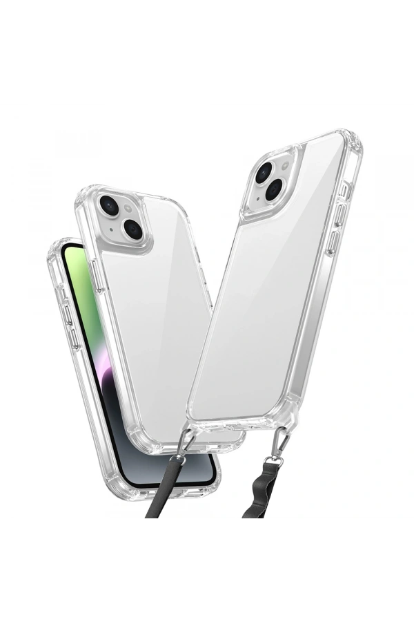 Apple iPhone 13 Kılıf Airbagli Takılabilir Askı Aparatlı Zore Snap Silikon Kapak
