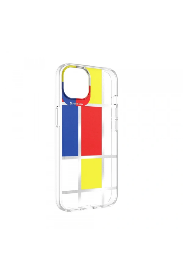 Apple iPhone 13 Kılıf Çift IMD Baskılı Lisanslı Switcheasy Artist Mondrian Kapak