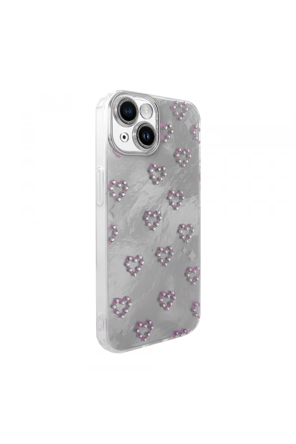 Apple iPhone 13 Kılıf Kamera Korumalı Figürlü Zore Ponti Silikon Kapak