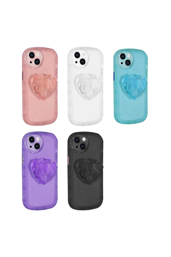Apple iPhone 13 Kılıf Kamera Korumalı Pop Soketli Renkli Zore Ofro Kapak