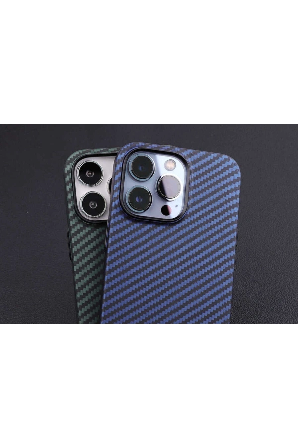 Apple iPhone 13 Kılıf Karbon Fiber Tasarımlı Zore Karbono Kapak