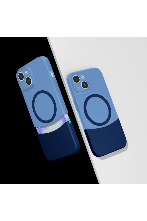 Apple iPhone 13 Kılıf M-Safe Şarj Özellikli Mıknatıslı Zore Duble Kapak