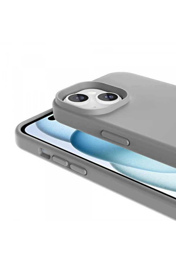 Apple iPhone 13 Kılıf M-safe Şarj Özellikli Sıvı Teknolojili Silinebilir Sert Zore Kivi Kapak