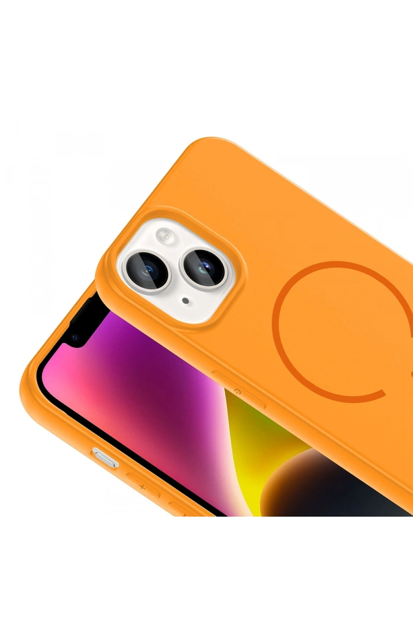 Apple iPhone 13 Kılıf M-safe Şarj Özellikli Zore Meta Kapak