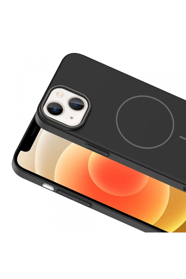 Apple iPhone 13 Kılıf M-safe Şarj Özellikli Zore Ruby Sert Kapak