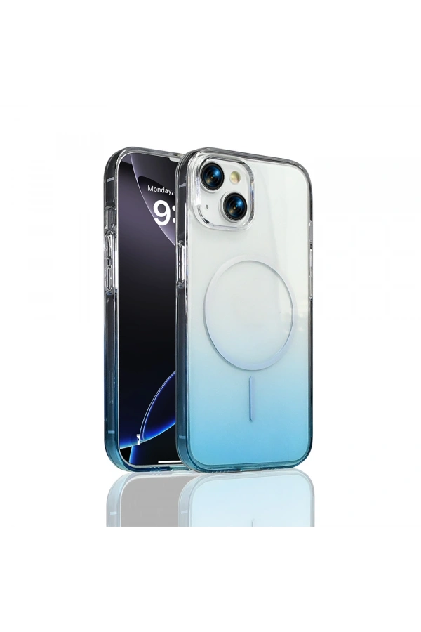 Apple iPhone 13 Kılıf M-Safe Şarj Özellikli Zore Septik Silikon Kapak