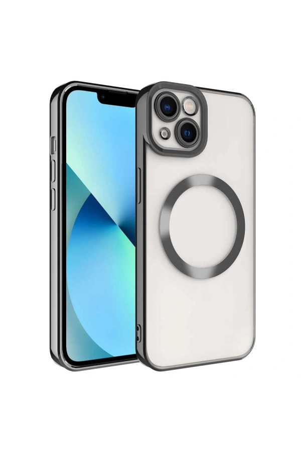 Apple iPhone 13 Kılıf M-safe Wireless Şarj Özellikli Zore Setro Silikon