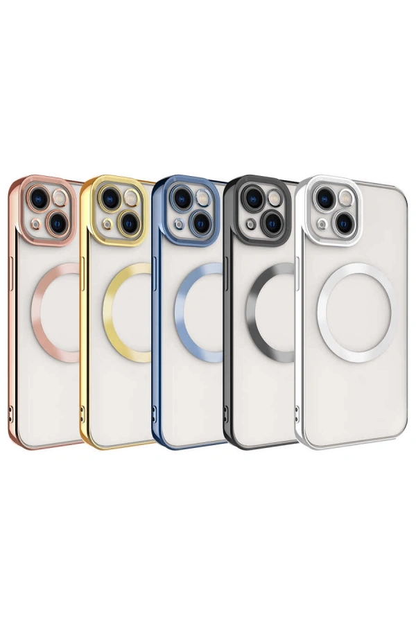 Apple iPhone 13 Kılıf M-safe Wireless Şarj Özellikli Zore Setro Silikon