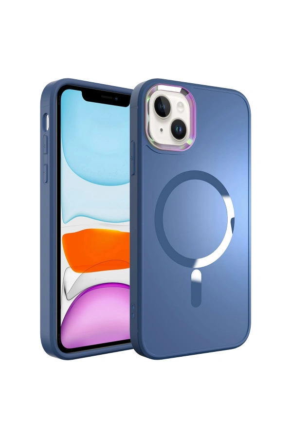 Apple iPhone 13 Kılıf M-safe Wireless Şarj Özellikli Zore Stil Kapak